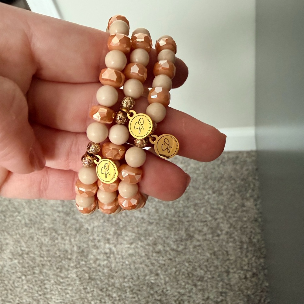 Handmade Beaded Bracelet Set (made by me)